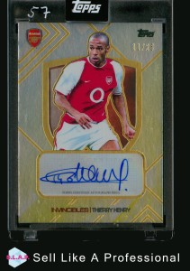 THIERRY HENRY TOPPS 11/25 2024 INVINCIBLES ARSENAL ENGLISH AUTOGRAPH for sale on Ebay