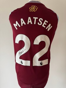 Signed IAN MAATSEN Shirt - Aston Villa -PROOF/COA- Netherlands for sale on Ebay