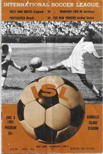 TSV Munich 1860 v West Ham United 1964/65 Friendly in New York USA (June 6th) for sale on Ebay