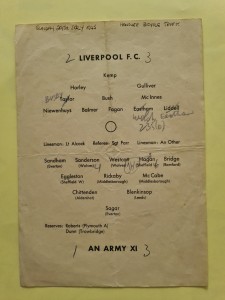 Army XI v Liverpool 1945 Fr RARE for sale on Ebay