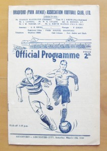 BRADFORD PARK AVENUE v LEICESTER CITY 1948/1949 *Good Cond Football Programme* for sale on Ebay