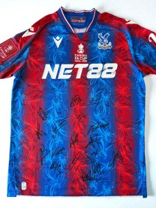 Signed CRYSTAL PALACE 24/25 FA Cup Final Shirt By 18- PROOF/COA - Wharton Mateta for sale on Ebay