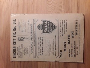 Lincoln City v Bradford Park Acenue. 18th November 1933. Rare Football Programme for sale on Ebay