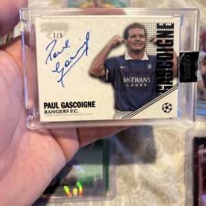 Topps Dynasty 2022-23 On Card Paul Gascoigne Auto 3/5 Rangers for sale on Ebay