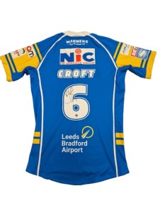 LIMITED EDITION Leeds Rhinos Barnardo’s Takeover Shirt MATCH WORN Signed CROFT for sale on Ebay