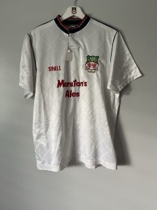 1990/91 Wrexham AFC Shirt Away Football. White. Size Large Good Condition. RAR for sale on Ebay