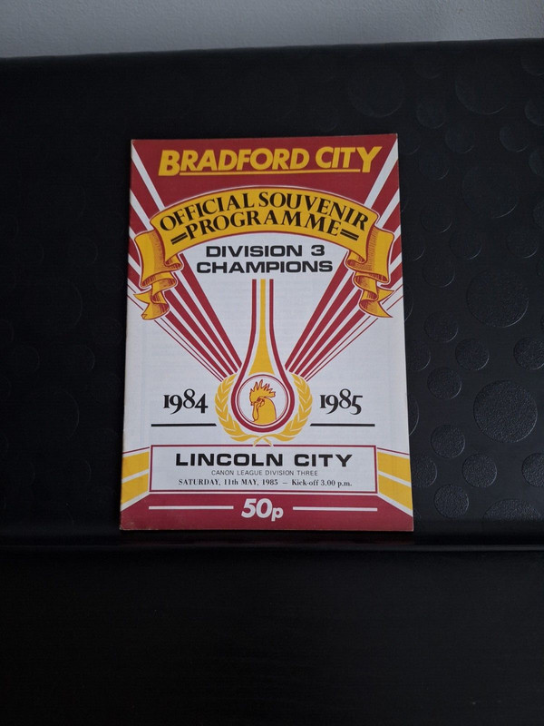 BRADFORD CITY V LINCOLN CITY DIVISION 3 11TH MAY 1985 AT VALLEY PARADE GROUND for sale on Ebay