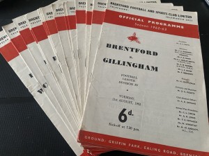 All 25 Brentford Home Programme League & Cups 1962/63 Season for sale on Ebay