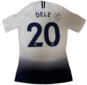 Tottenham 2018/19 Dele Alli Signed Player Issue Shirt Inaugural Home Medium for sale on Ebay