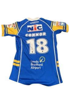 LIMITED EDITION Leeds Rhinos Barnardo’s Takeover shirt MATCH WORN Signed Connor for sale on Ebay