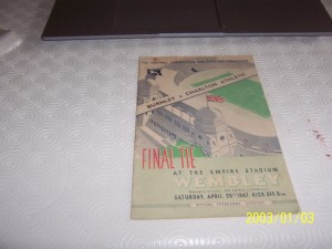 1947 Burnley v Charlton FAC Final for sale on Ebay