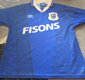 Ipswich Town 1994 Home Umbro Shirt Rare Vintage Authentic Medium Mens Too for sale on Ebay