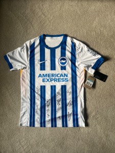 Official 24/25 Brighton & Hove Albion signed shirt + certificate of authenticity for sale on Ebay
