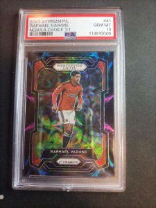 Panini Prizm 2023-24 Raphael Varane 1/1 Nebula Psa 10 Manchester United for sale on Ebay