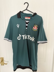 Wrexham Shirt Mens Medium Green Macron Away Football Jersey Kit Top 2021/2022 for sale on Ebay
