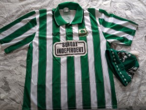 Plymouth Argyle Shirt & Beanie Hat Vintage Retro Sunday Independent Size 44-46