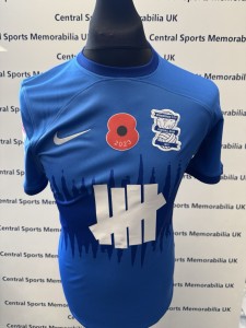 Birmingham City Match Worn Poppy Shirt Cody Drameh 04/11/23 for sale on Ebay