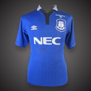 Duncan Ferguson Hand Signed Everton Football Shirt Bid From Bargain £50 for sale on Ebay