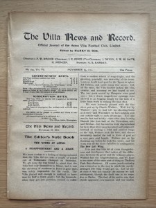 1911/12 Aston Villa RESERVES v Walsall & Stoke Reserves in Birmingham Senior Cup for sale on Ebay