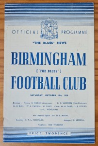 1938/1939 Birmingham City v Derby County football programme - 15 October 1938 for sale on Ebay