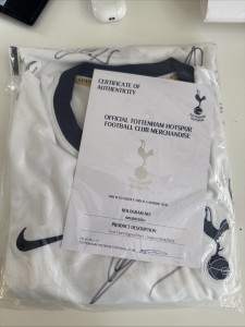 Tottenham 2025 Europa Winners Season Signed Shirt w/ THFC COA for sale on Ebay