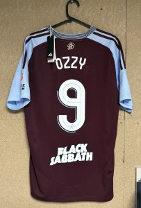 Ozzy Osbourne Football Shirt Aston Villa Black Sabbath genuine Size XL BNWT for sale on Ebay