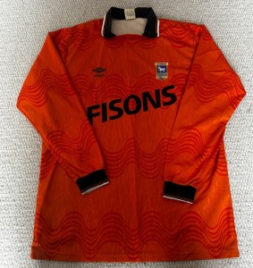 1989-92 Ipswich Town Matchworn Away shirt #5 for sale on Ebay