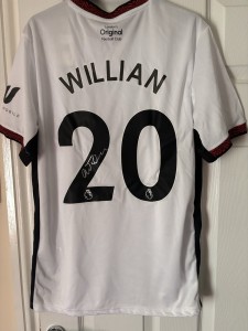 Willian Signed Fulham Shirt With COA Brazil Premier League for sale on Ebay