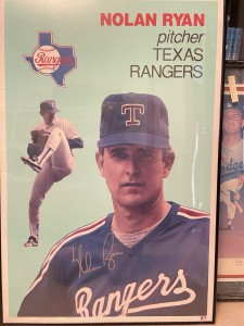 Framed Nolan Ryan Texas Rangers Poster, 24x36, autographed, with COA for sale on Ebay