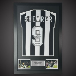 Framed Alan Shearer Hand Signed Newcastle Football Shirt With COA  Bid From £175 for sale on Ebay