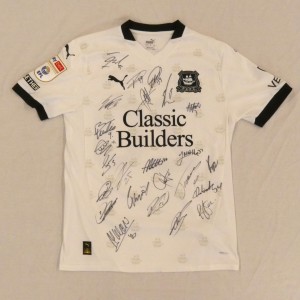 Plymouth Argyle Team Signed Shirt 2024-25 Season Adam Randell Away Kit for sale on Ebay
