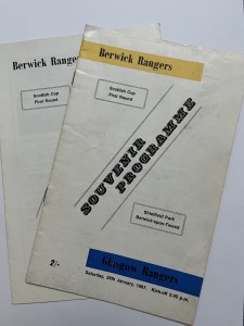 Scottish Cup 1967 Berwick Rangers v Rangers (2 Different Programmes) for sale on Ebay