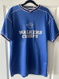 Leicester City 1988/89 Score line Home Shirt In L By Score Draw for sale on Ebay