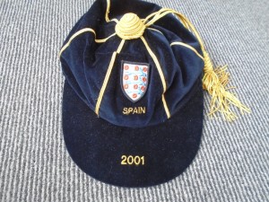 ENGLAND V SPAIN 2001 INTERNATIONAL CAP AWARDED TO PAUL ROBINSON for sale on Ebay
