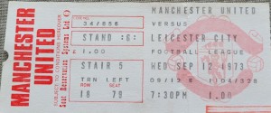 Manchester United V Leicester City  1973-74 for sale on Ebay