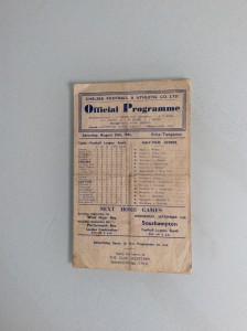 CHELSEA V NOTTINGHAM FOREST 25.08.1945 LEAGUE GAME for sale on Ebay