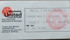 Manchester United V Wolves 75-76 for sale on Ebay