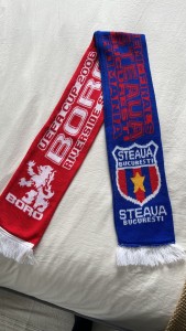 Middlesbrough vs Steaua Bucharest UEFA Cup Semi-Final Scarf – 2005/06 Season for sale on Ebay