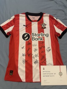 Mens Southampton Shirt - signed by the whole 2025 team for sale on Ebay