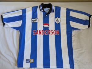 Sheffield Wednesday Original 1997/98 home Shirt Size XL. for sale on Ebay