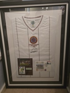 Aston Villa Signed Shirt Framed 1982 - Peter Withe Autographed for sale on Ebay