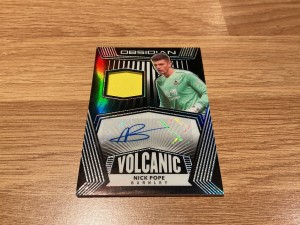 BURNLEY NICK POPE OBSIDIAN VOLCANIC 2/4 SIGNED CARD for sale on Ebay