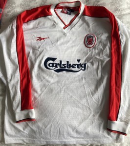 ULTRA-RARE Liverpool Away 98/99 99/00 White Shirt - LONG SLEEVES Mint Condition for sale on Ebay