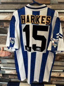 Sheffield Wednesday 1993 FA Cup Final REMAKE Shirt XXL - Harkes 15 Please Read for sale on Ebay