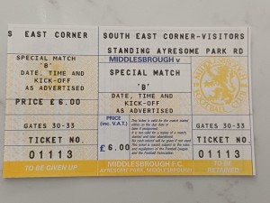 1991/1992 MIDDLESBROUGH v MANCHESTER UNITED LEAGUE CUP SEMI FINAL UNUSED TICKET for sale on Ebay