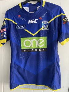 WARRINGTON WOLVES - BROWN - MATCH WORN SHIRT for sale on Ebay