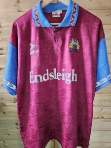Rare Original Burnley 1993/1995 Home Shirt LARGE MITRE VGC for sale on Ebay