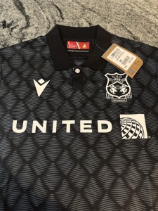 Wrexham 2024/25 Macron Black Away Shirt. BNWT.  Mens Size Medium for sale on Ebay