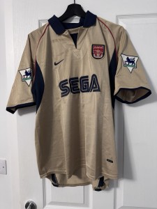 Nike Arsenal 01 02 Away SS L PL Bergkamp for sale on Ebay