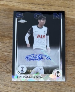 24/25 Topps Chrome Sapphire UCC Heung-Min Son Tottenham Auto /10 for sale on Ebay